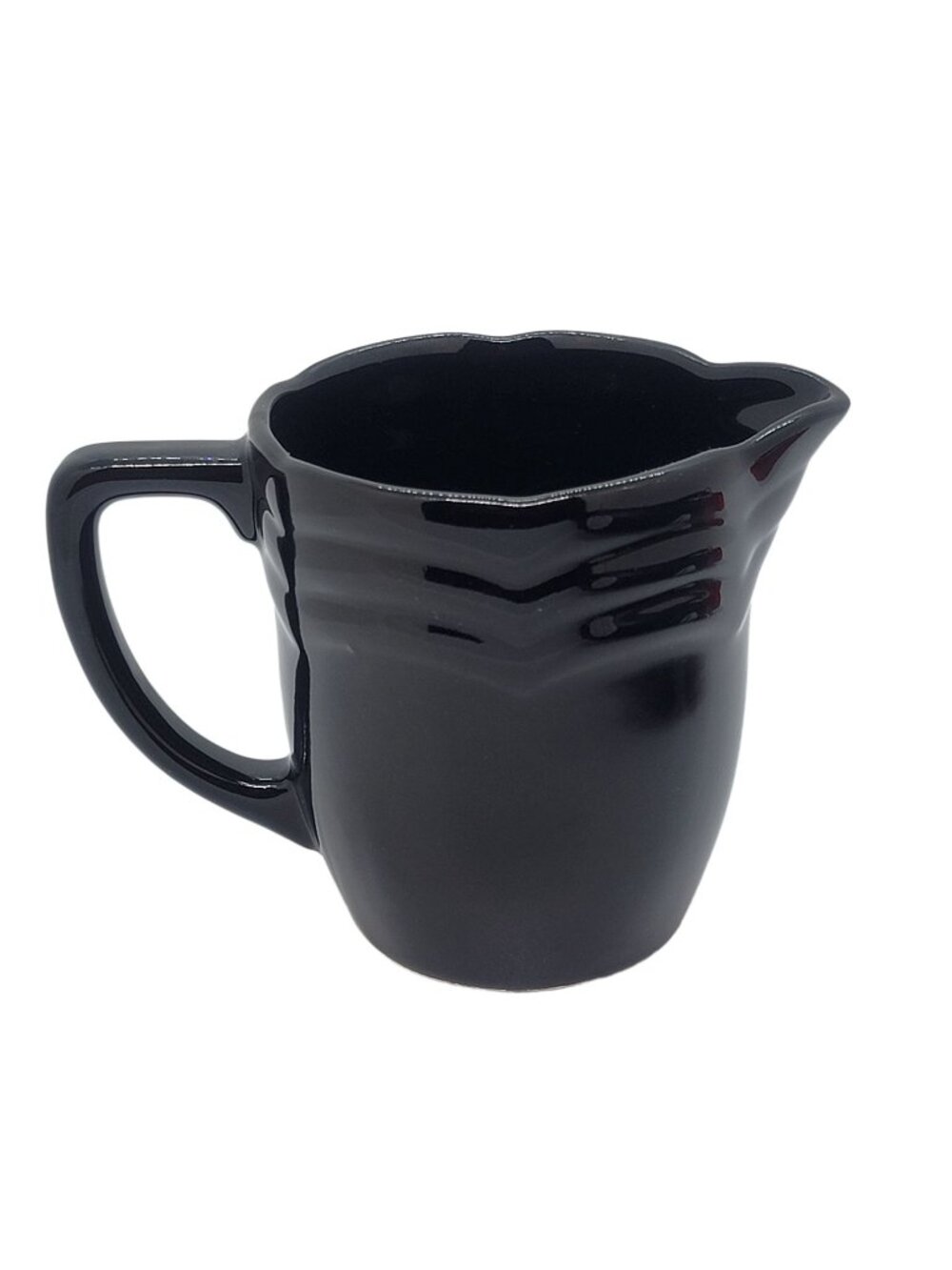 Coffee Mug Jug Cup textured black  unbranded coffee or juice cup